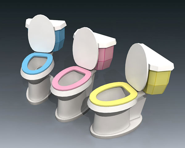 Toilets Paper Model
