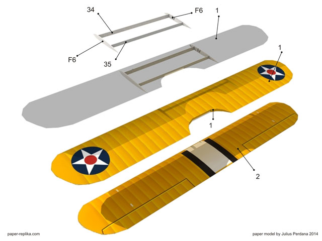 Boeing PT-17 Stearman - Army Trainer Plane Paper Model