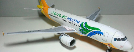 Airbus A320 Cebu Pacific with Landing Gears Kit