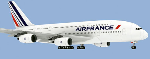 Air France Airbus A380 Paper Model