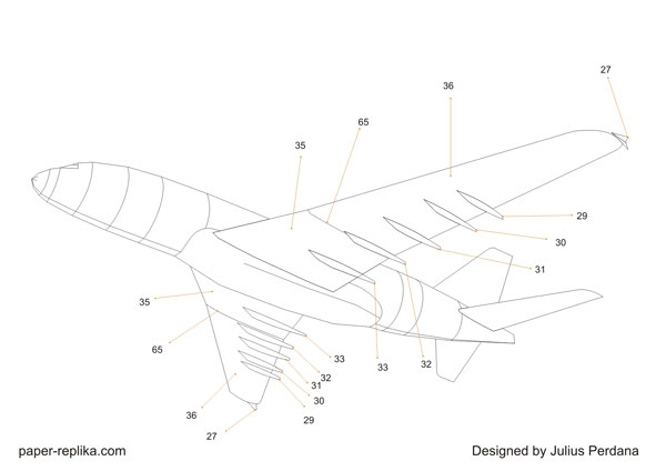 Airbus A380 Paper Model