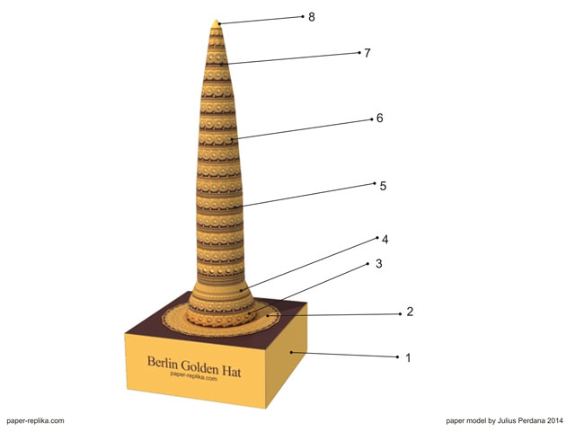 Berlin Golden Hat Paper Model