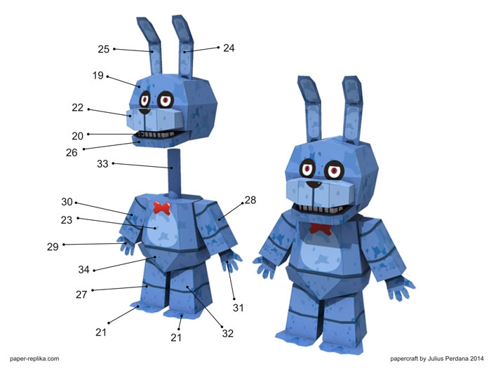 Resultado de imagen para five nights at freddy's papercraft foxy