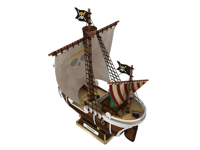 PAPERMAU: The Ephemeral Museum - One Piece`s Going Merry Ship Paper Model  by Paper-Replika - Assembled by Terrinecold