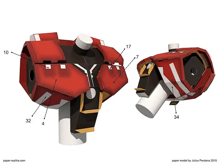 Hulkbuster Paper Model - Torso