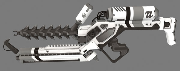 District 9 Alien Rifle grey