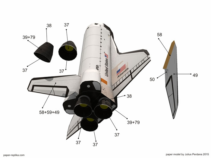 paper spacecraft models