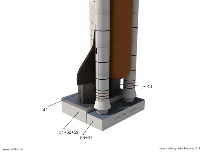 Atlantis Space Shuttle paper model