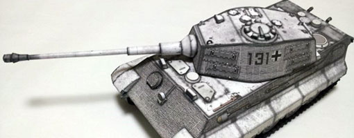 King Tiger (Tiger II) Tank Paper Model