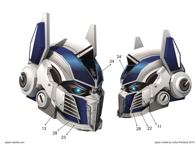 Optimus Prime helmet