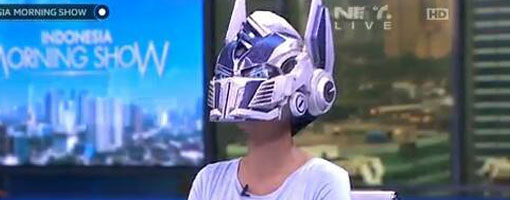 Optimus Prime helmet