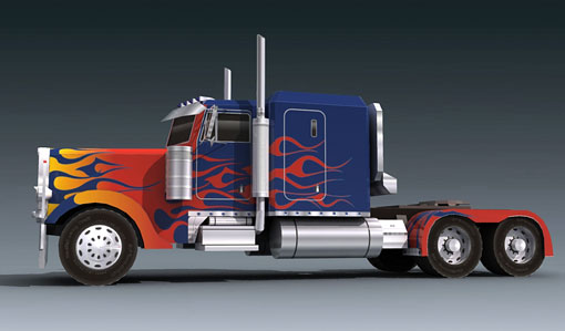 Peterbilt 379 - optimus-prime Vehicle Mode