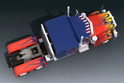 Peterbilt 379 - optimus-prime Vehicle Mode