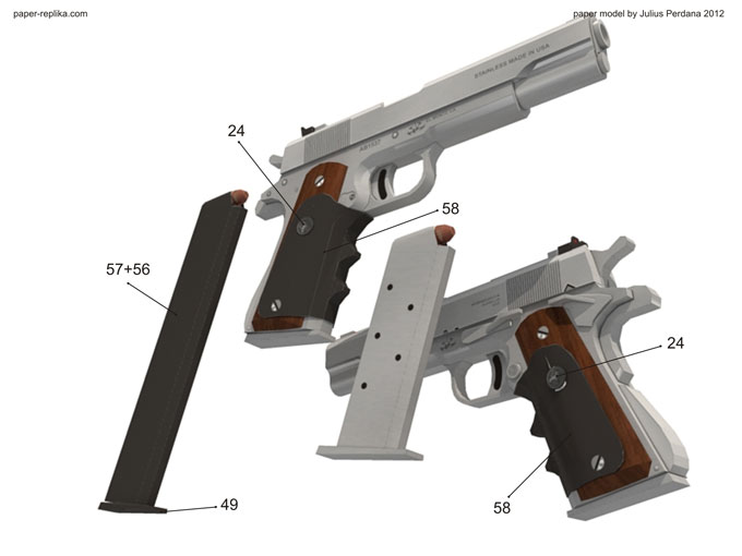 papercraft gun instructions